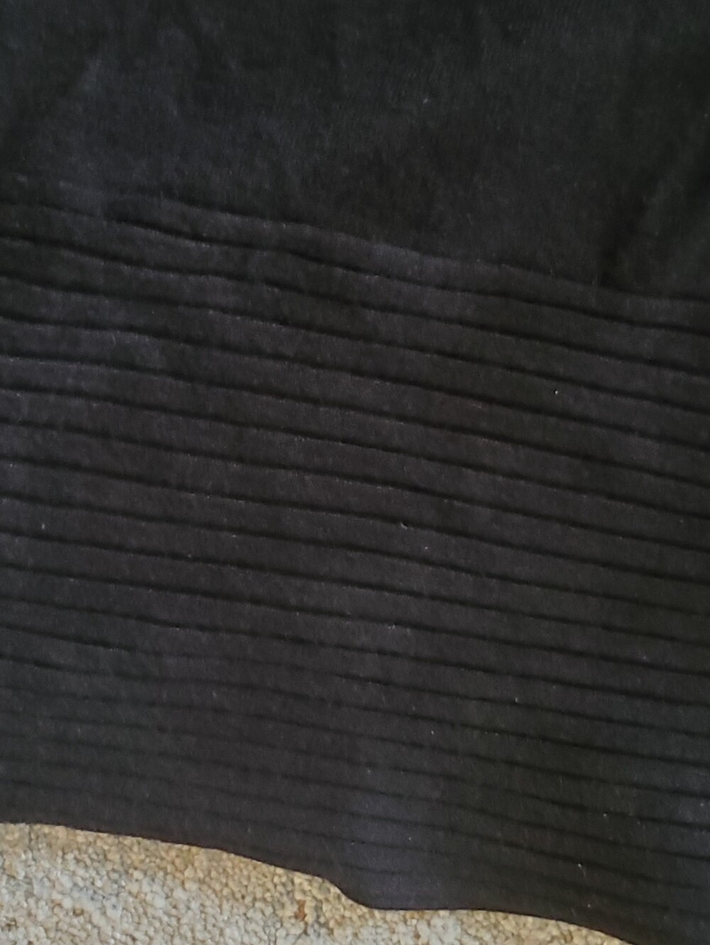 le chateau Cozy Black Knit Dress with Button Details - Picture 3 of 3